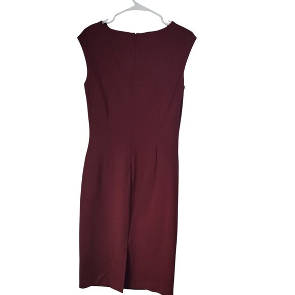 Boden Womens' SZ 6R Natalie Ponte Dress Cowl Neck Cap Sleeve Fitted Lined - Picture 2 of 16